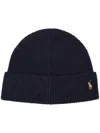 Polo Ralph Lauren Signature Pony Wool-blend Beanie Accessories In Blue
