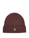 Polo Ralph Lauren Polo Pony Beanie In Brown