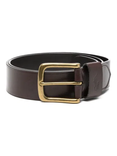 Polo Ralph Lauren Polo-pony Belt In Brown