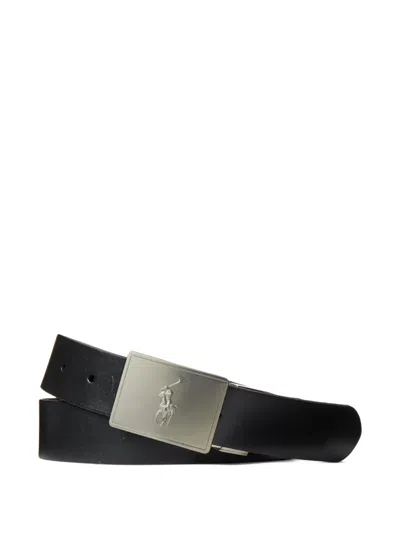 Polo Ralph Lauren Polo Pony Belt Gift Set In Black