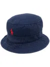 Polo Ralph Lauren Embroidered-logo Bucket Hat In Blue
