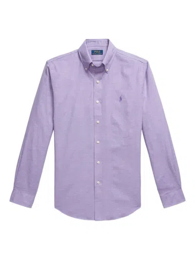 Polo Ralph Lauren Polo Pony Button-down Shirt In Purple
