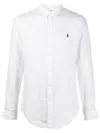 Polo Ralph Lauren Polo Pony-embroidered Long-sleeve Shirt In White