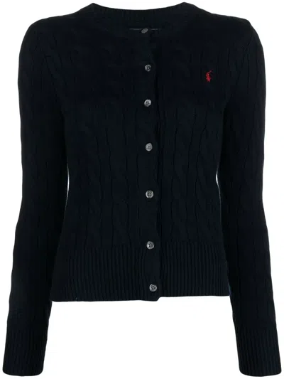 POLO RALPH LAUREN POLO PONY CABLE-KNIT CARDIGAN