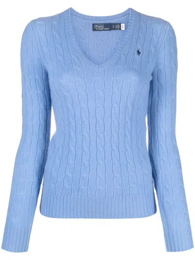 Polo Ralph Lauren Pullover Mit Zopfmuster In Blue