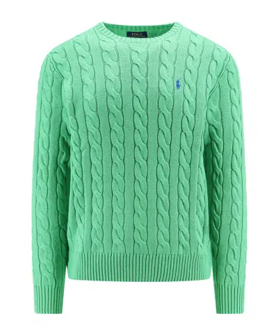 Polo Ralph Lauren Cable Knit Jumper In Green