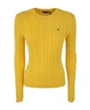 Polo Ralph Lauren Polo Pony-embroidered Jumper In Yellow
