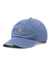 Polo Ralph Lauren Blue Twill Polo Bear Cap In Blue