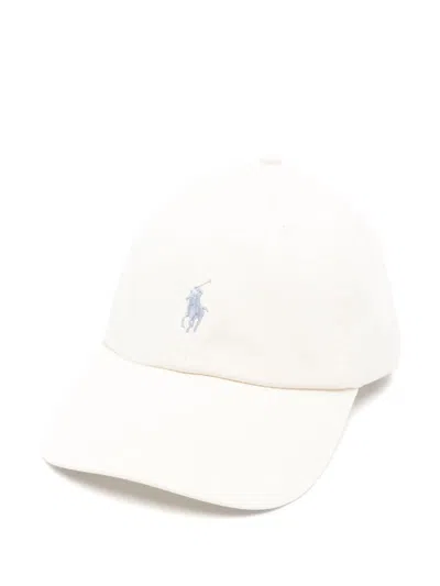 Polo Ralph Lauren Embroidered-logo Cotton Cap In White