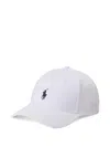 Polo Ralph Lauren White Baseball Cap With Horsebit Embroidery In Cotton Man In Neutral