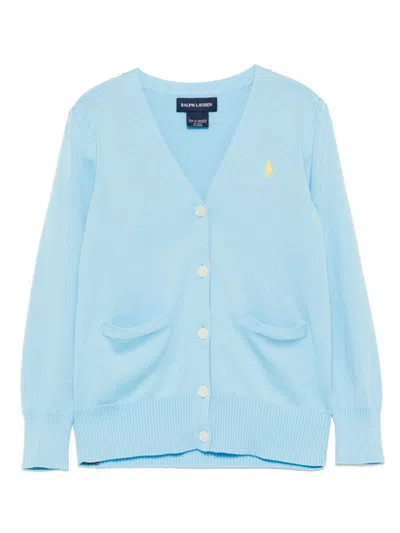 Polo Ralph Lauren Kids' Polo Pony Cardigan In Blue