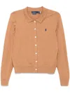 Polo Ralph Lauren Polo Pony Cardigan In Braun