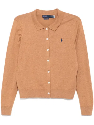 Polo Ralph Lauren Polo Pony Cardigan In Braun