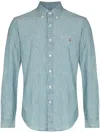 Polo Ralph Lauren Cotton Chambray Button-down Shirt In Blue