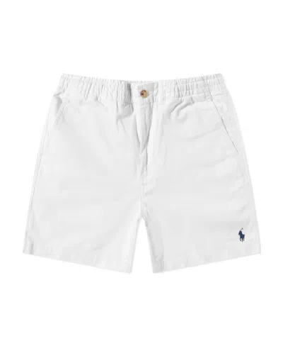 Polo Ralph Lauren Polo Pony Cotton Chino Shorts In White