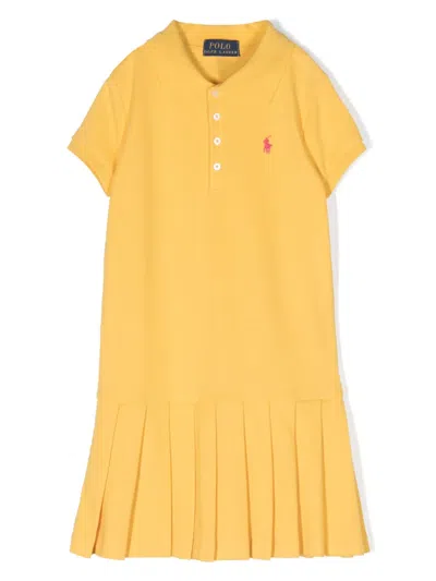 Polo Ralph Lauren Teen Girls Yellow Cotton Polo Dress