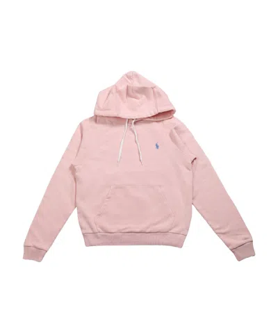 Polo Ralph Lauren Polo Pony Cotton Hoodie In Pink Sand