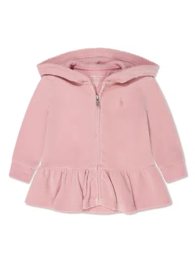 Polo Ralph Lauren Babies' Polo Pony Cotton Jacket In Pink