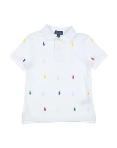 Polo Ralph Lauren Babies'  Polo Pony Cotton Mesh Polo Shirt Toddler Boy Polo Shirt White Size 3 Cotton