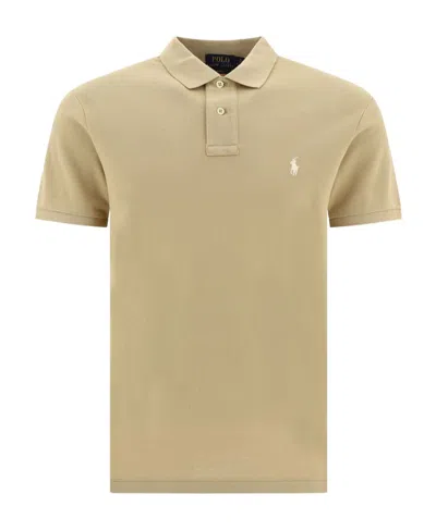 Polo Ralph Lauren Polo Pony Cotton Polo Shirt In Nude