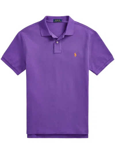 Polo Ralph Lauren Polo Pony Cotton Polo Shirt In Purple