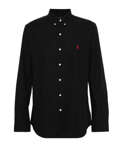 POLO RALPH LAUREN POLO RALPH LAUREN LOGO EMBROIDERED LONG-SLEEVED SHIRT