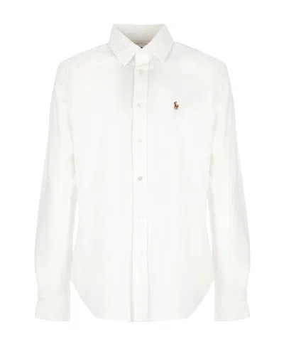 Polo Ralph Lauren Polo Pony Cotton Shirt In White