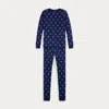 Polo Ralph Lauren Boys' Woven Long Top And Joggers Sleepwear Set - Little Kid In Newport Navy