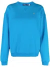 Polo Ralph Lauren Polo Pony Cotton Sweatshirt In Turquoise