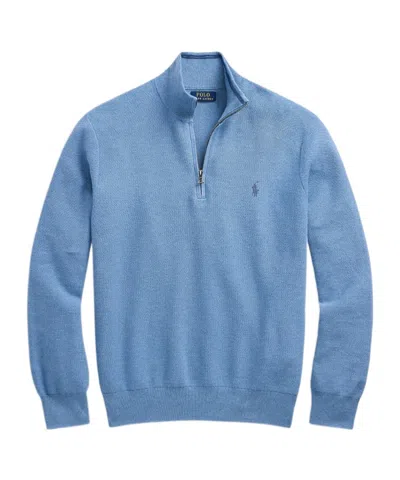 Polo Ralph Lauren Polo Pony Cotton Sweatshirt In Blue