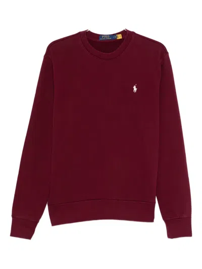 Polo Ralph Lauren Polo Pony Cotton Sweatshirt In Red