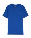 Polo Ralph Lauren Polo Pony Logo-embroidered Cotton T-shirt 2-14 Years In Blue