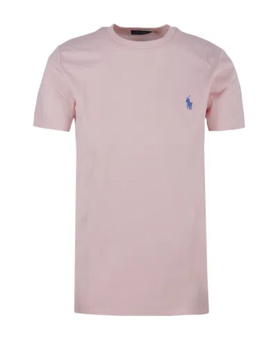 Polo Ralph Lauren Logo Cotton T-shirt In Pink