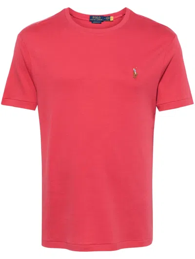 Polo Ralph Lauren Polo Pony Cotton T-shirt In Red