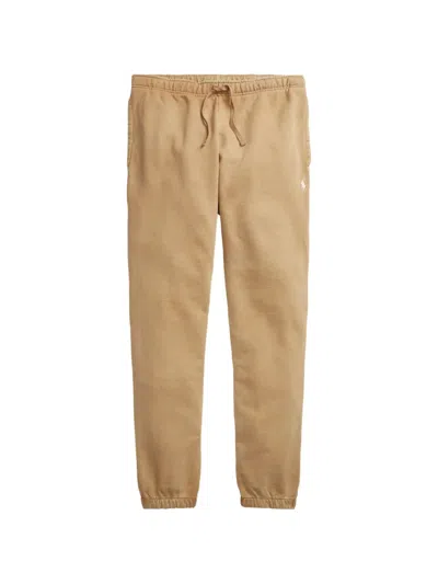 Polo Ralph Lauren Polo Pony Cotton Track Pants In Brown