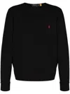 Polo Ralph Lauren Polo Pony Crew-neck Sweatshirt Clothing In Black