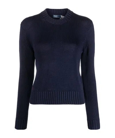 Polo Ralph Lauren Polo Pony Crewneck Jumper In Black