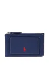Polo Ralph Lauren Polo Pony-debossed Wallet In Blue