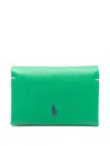 Polo Ralph Lauren Polo Pony-debossed Wallet In Green