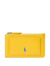 Polo Ralph Lauren Polo Pony-debossed Wallet In Yellow