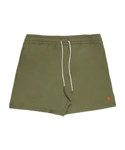 Polo Ralph Lauren Polo Pony Drawstring Swim Shorts In Green