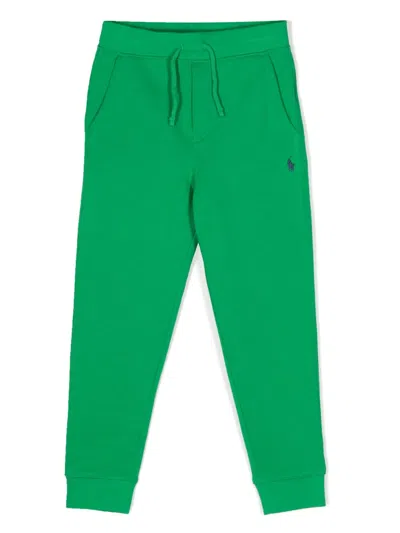 Polo Ralph Lauren Kids' Polo Pony Drawstring-waist Track Pants In Green