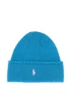 Polo Ralph Lauren Polo Pony-embroidered Beanie Hat In Blue