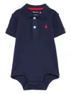 Polo Ralph Lauren Polo Pony-embroidered Bodysuit In Blue