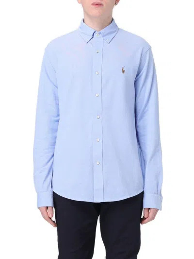 Polo Ralph Lauren "oxford Custom" Shirt In Blue