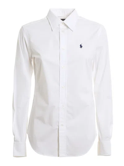Polo Ralph Lauren Poplin Shirt In White