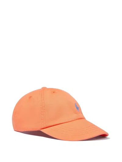 Polo Ralph Lauren Polo Pony-embroidered Cap In 橘色