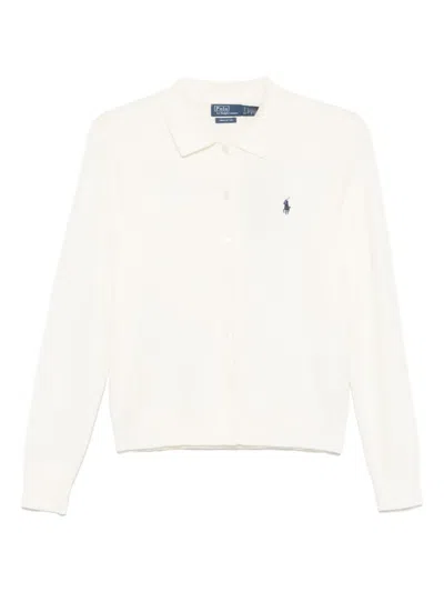 Polo Ralph Lauren Polo Pony-embroidered Cardigan In Neutrals