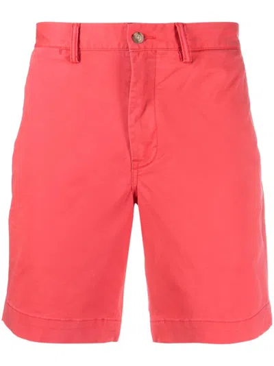 Polo Ralph Lauren Polo Pony-embroidered Chino Shorts In Red