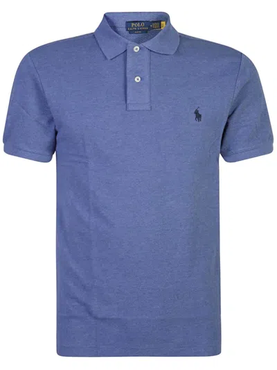 Polo Ralph Lauren Polo Pony-embroidered Cotton Polo Shirt In Blue